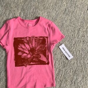 Urban Outfitters Pink Floral Crop Top